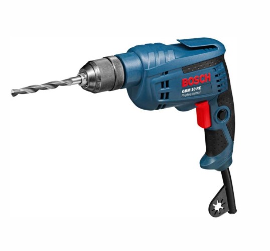 Bosch GBM 10 RE Professional Rotary Drill – High Speed Electric Drill Machine for Wood and Metal Drilling, Compact Design for Workshop, Maintenance, and Professional Applications